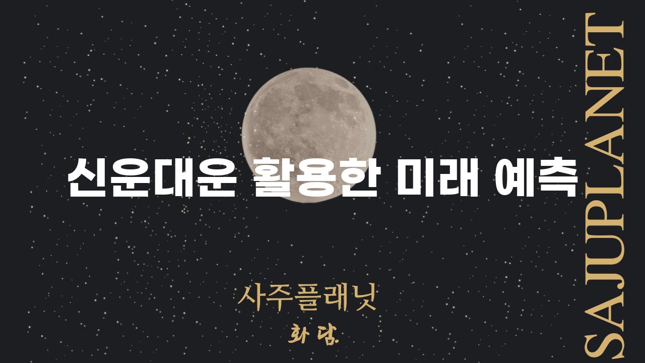 신운대운 활용한 미래 예측