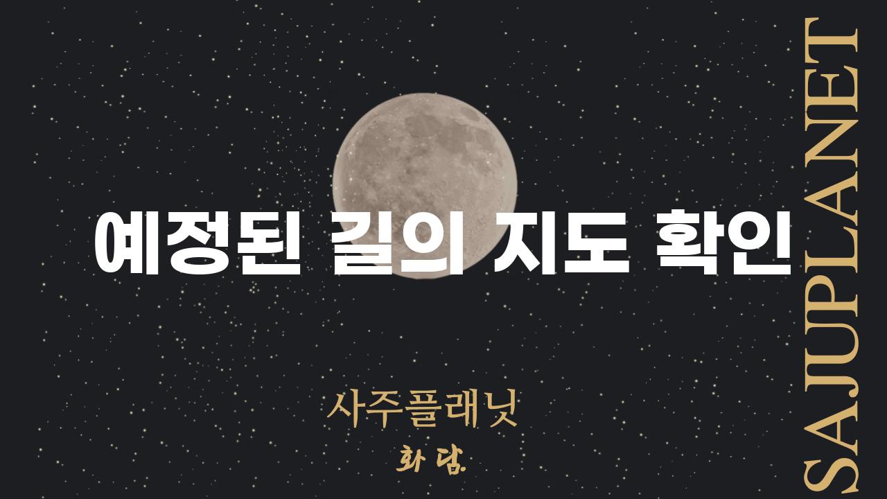 예정된 길의 지도 확인