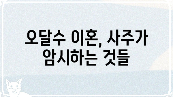 오달수 이혼, 사주팔자에 숨겨진 비밀? | 배우, 이혼 원인, 사주 분석