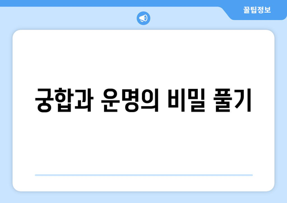 궁합과 운명의 비밀 풀기