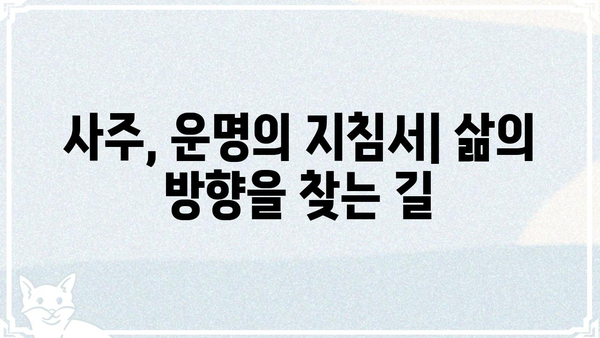 동일한 사주팔자, 다른 운명을 만드는 5가지 비밀 | 사주, 운명, 변화, 자유의지, 노력