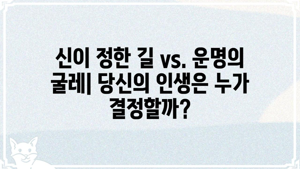 하나님의 선택 vs. 사주팔자| 당신의 인생은 어떻게 결정될까? | 운명, 신앙, 자유의지, 믿음