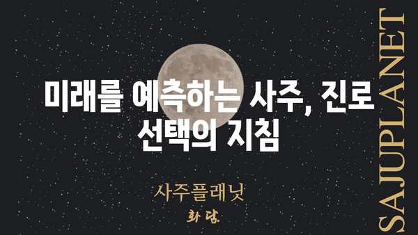 아이의 진로 탐색| 사주팔자가 밝힌 숨겨진 코드 | 진로 상담, 적성 분석, 미래 예측