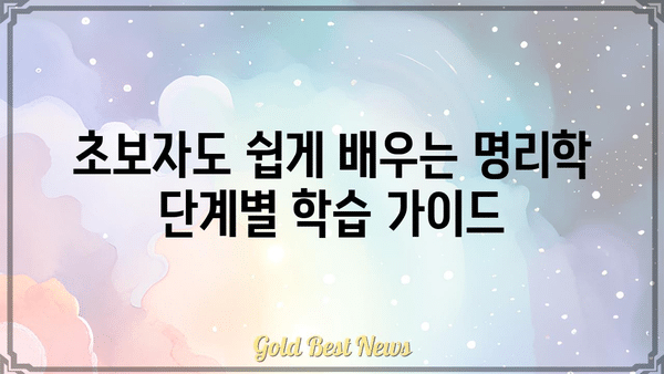 명리학 무료 자습 길잡이| 자격증까지의 여정 | 초보자를 위한 단계별 학습 가이드